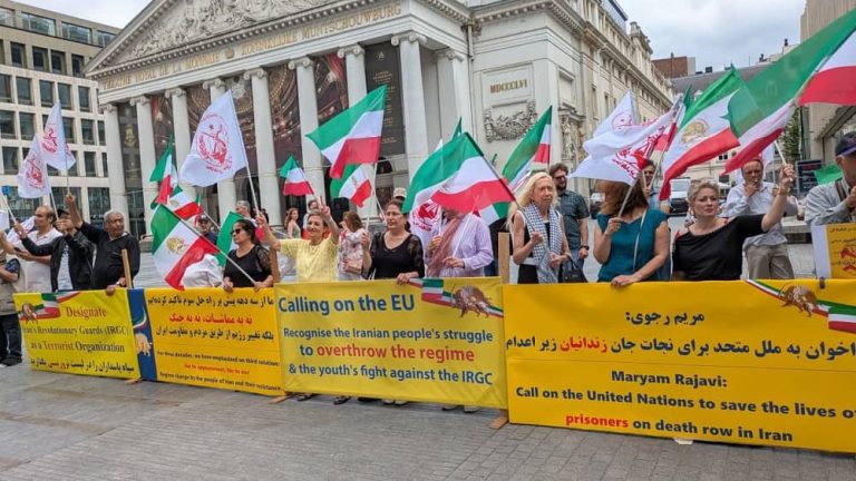 Brussels – Iranian protesters rally in support of political prisoners and the Iranian Resistance, June 28, 2025