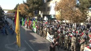 Basij forces during a nationwide “Eghtedar” (Power) drill in Shahroud, Semnan Province — December 3, 2021