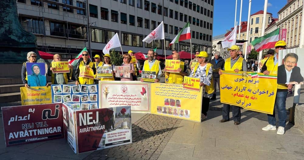 Gothenburg: Rally Against Executions in Iran, Marking 82nd Week of “No to Execution Tuesdays” Campaign