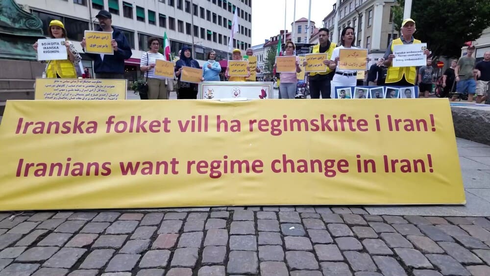 MEK Supporters Rally in Gothenburg to Condemn Executions in Iran and Endorse NCRI’s Democratic Alternative