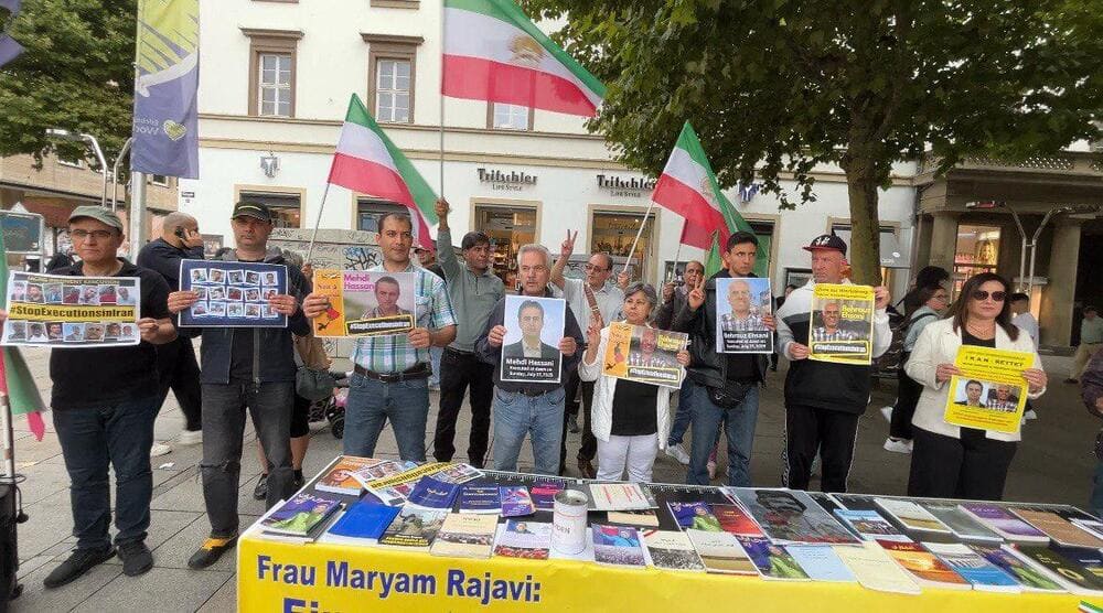 MEK Supporters Rally in Stuttgart Condemned Executions in Iran and Demand Release of Political Prisoners