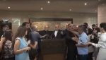 Ali Larijani’s Beirut press conference descends into chaos as security intervenes amid tense exchanges with journalists, August 14, 2025