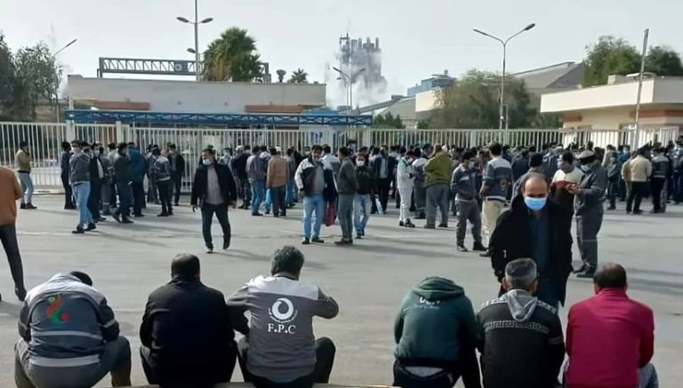 Ongoing protest of Razi Petrochemical contract workers, southern Iran – August 18, 2025