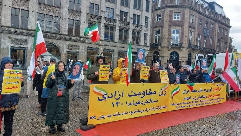 Amsterdam Rally Marks 2022 Uprising Anniversary and Backs ‘No to Executions Tuesdays’