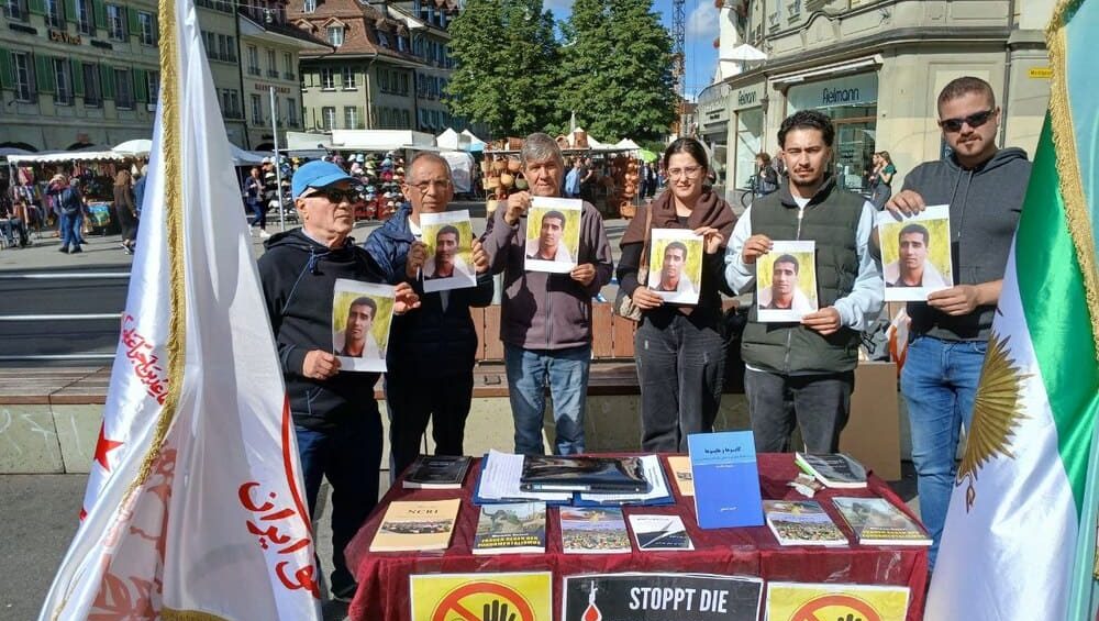 Iranians in Bern Hold Exhibition Against Executions and Human Rights Abuses in Iran
