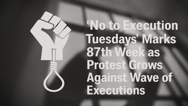 Iran's No to Execution Tuesdays campaign marks 87th week across 52 prisons (September 23, 2025)