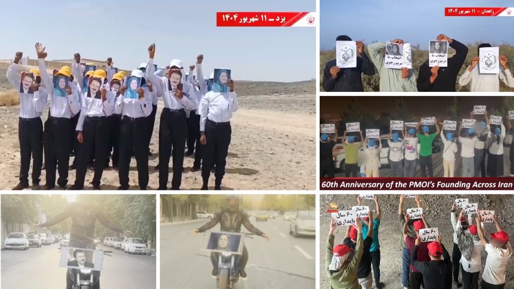 Celebrating 60 Years’ Struggle: PMOI Resistance Units Mark Milestone with Bold Actions Across Iran