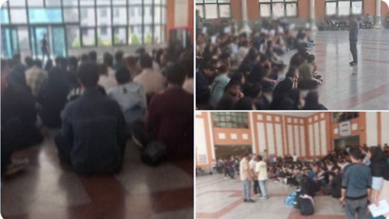 Protest by students of Khajeh Nasir University, Tehran (September 28, 2025)