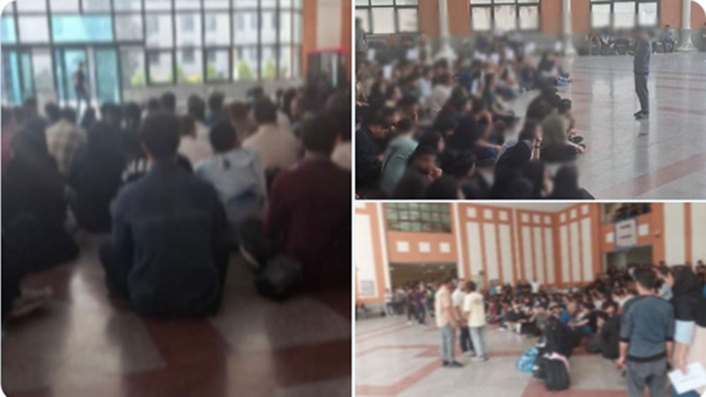 Protest by students of Khajeh Nasir University, Tehran (September 28, 2025)