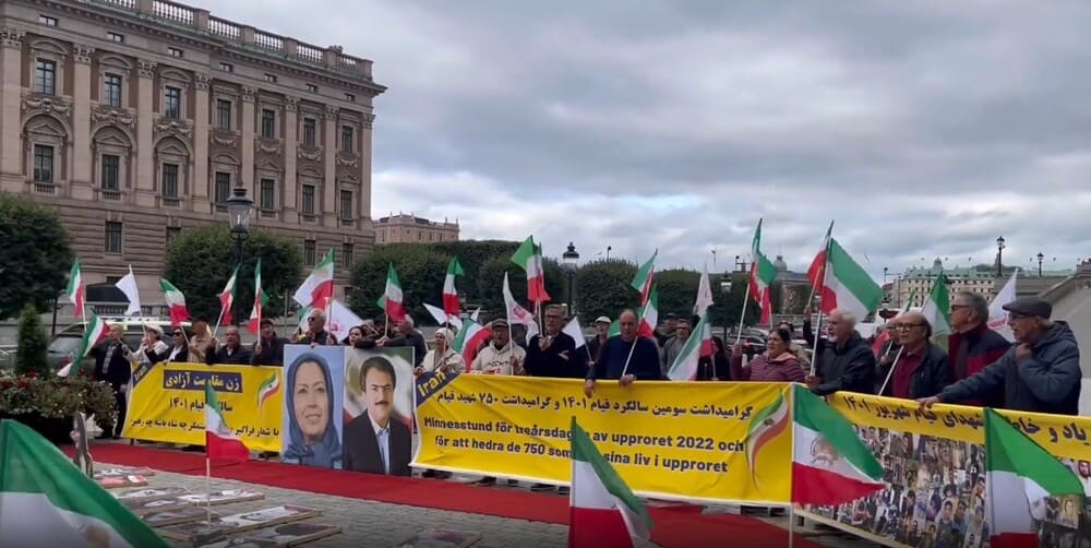 Stockholm Rally Marks 3rd Anniversary of Iran Uprising, Calls for Justice and Democratic Republic