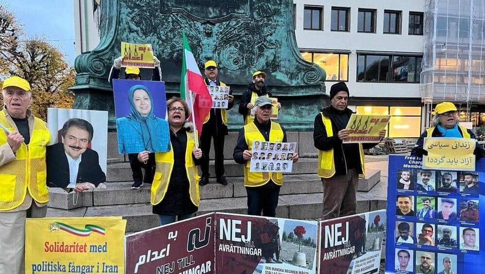 MEK Supporters in Gothenburg Mark 91st Week of ‘No to Execution Tuesdays’ Campaign