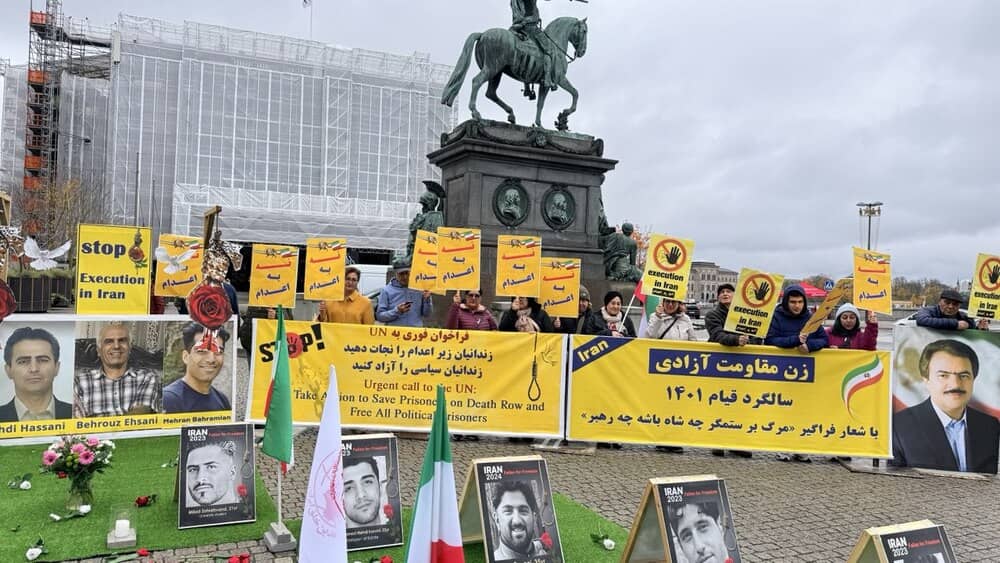 Stockholm Rally Condemns Iran Executions, Urges Support for Political Prisoners