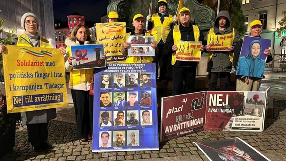 Gothenburg Rally in Solidarity with the 92nd Week of Iran’s ‘No to Execution Tuesdays’ Campaign