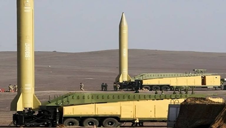 The IRGC Aerospace unit demonstrates its ballistic missile launchers during a war game.