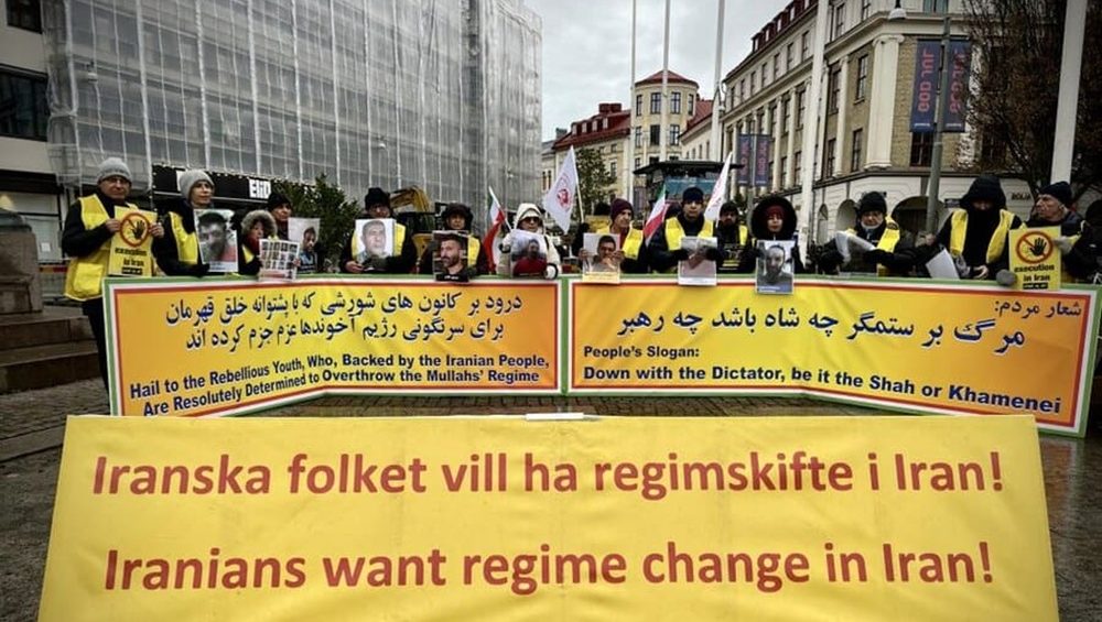 Gothenburg Rally Condemns Iran’s Human Rights Abuses and Voices Strong Support for the Iranian Resistance