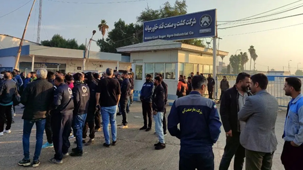 Protests by workers of Middle East Sugar Cube Company in Shush (November 29, 2025)