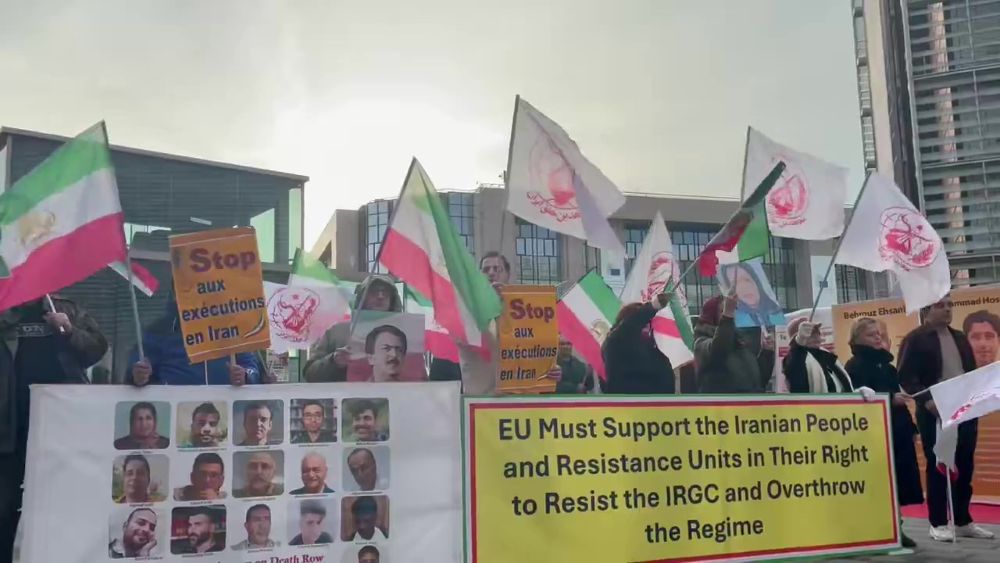 Brussels: Iranian Resistance Supporters Rally, Demanding Immediate End to Executions and Blacklist IRGC