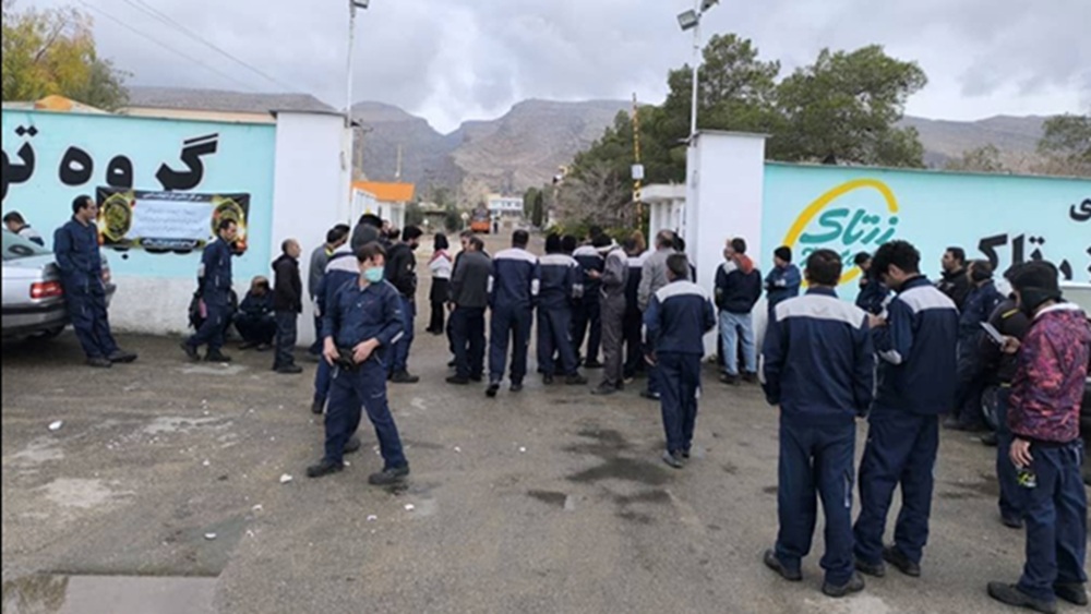 Protest by the workers of the Vardar Zartak Production Group in Kavar county, Fars province (December 20, 2025)