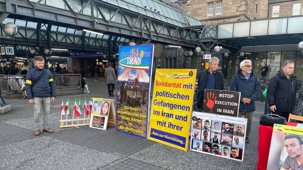 NCRI Supporters in Hamburg, Germany, held an exhibition on December 16, 2025