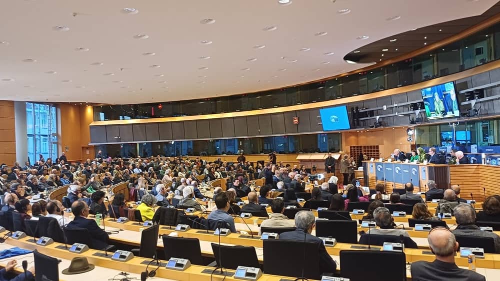NCRI President-elect Mayram Rajavi addresses the EU Parliament on December 10, 2025