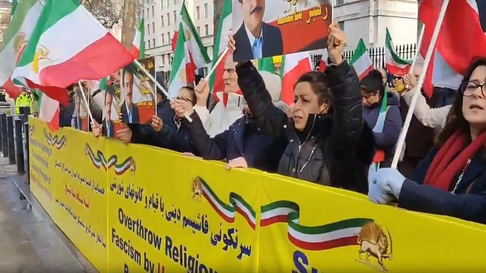 London Rally by Iranian Resistance in Support of Iran Uprising and Rejection of All Forms of Dictatorship