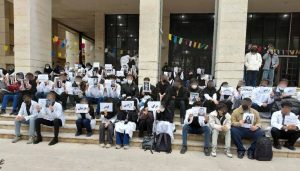 Protest gathering by students of Shiraz University of Medical Sciences - February 7