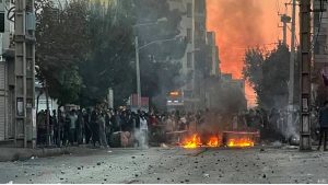 Street clashes in Iran as protesters set fire barricades amid nationwide unrest. December 3, 2022