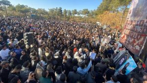 Feb. 17, 2026 — Najafabad, Isfahan Province: On the 40th day since the uprising’s dead, mourners gather to honor them and renew demands for accountability