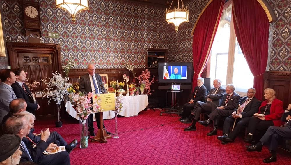 MP Bob Blackman addresses a meeting at the U.K. Parliament on March 26, 2026