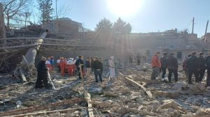 Missile strikes hit residential areas of Sanandaj, western Iran, with multiple explosions reported across the city— March 2026