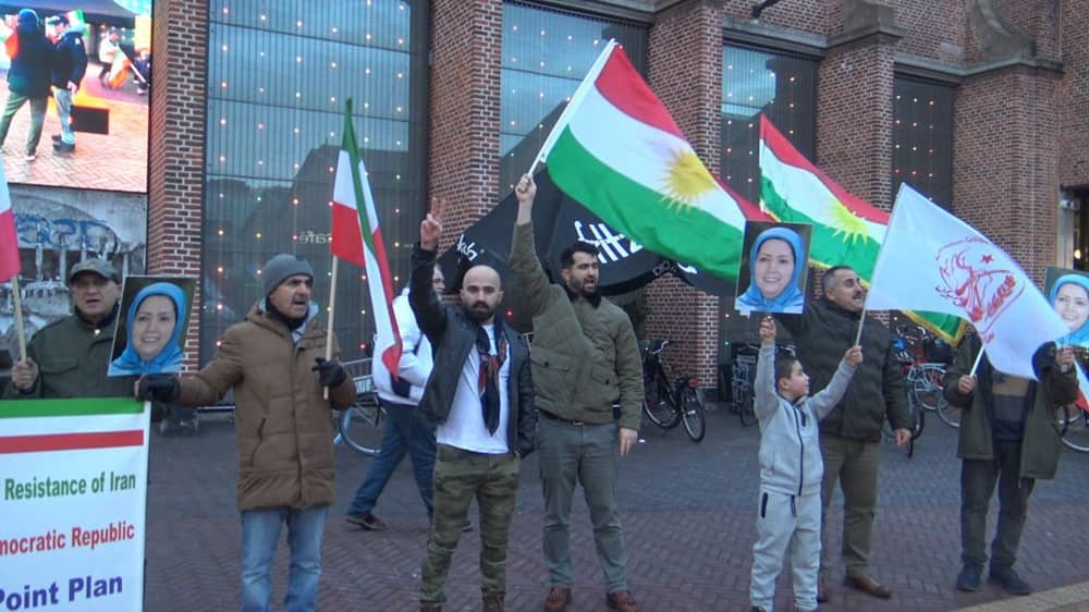 NCRI supporters join Kurdish activists in Copenhagen, Denmark, to celebrate Iran's traditional fire festival on March 17, 2026