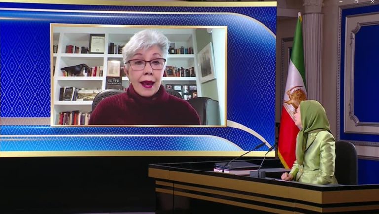 Former White House Office of Public Liaison Director Linda Chavez addresses an online conference held by the NCRI on March 15, 2026