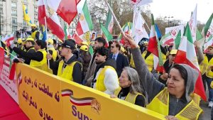 NCRI supporters together with other Iranian opposition groups held a rally in London on March 28, 2026