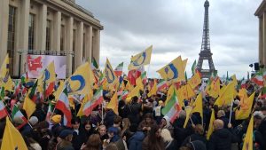 Supporters of the NCRI as well as other political and ethnic groups rallied in Paris on April 11, 2026