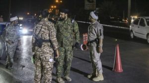 Basij forces set up checkpoints and mount repressive measures in a city in Iran