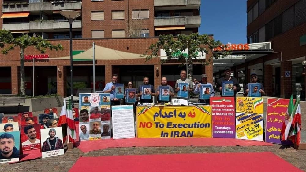 May 23, 2026 – NCRI supporters in Effretikon, Switzerland, held a photo exhibition and book stall to commemorate the anniversary of the execution of the founders of the PMOI by the Shah’s regime on May 25, 1972