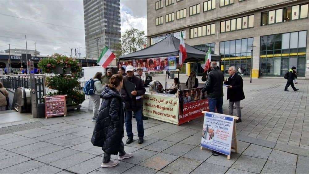 May 19, 2026 – Supporters of the NCRI held an exhibition in Essen, Germany