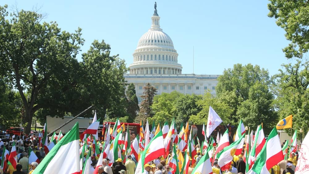 Thousands of Iranians gathered in Washington, D.C., to protest the recent wave of executions in Iran and call for a free, democratic and secular republic