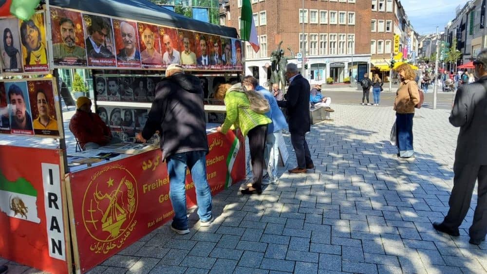 Aachen, Germany, June 10, 2026 — NCRI supporters promote participation in the June 20 Paris rally, “A Democratic Republic for Iran”