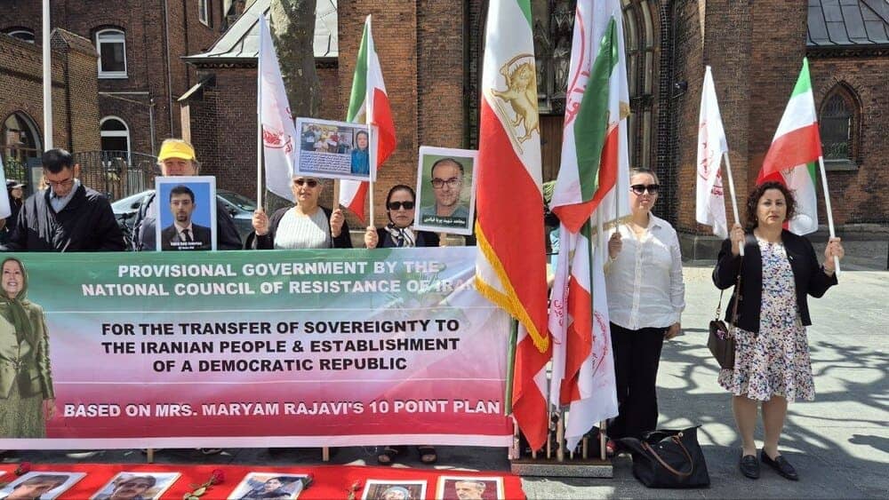 Supporters of the NCRI gathered in Aarhus, Denmark, for a rally to strongly condemn the executions of political prisoners— June 6, 2026