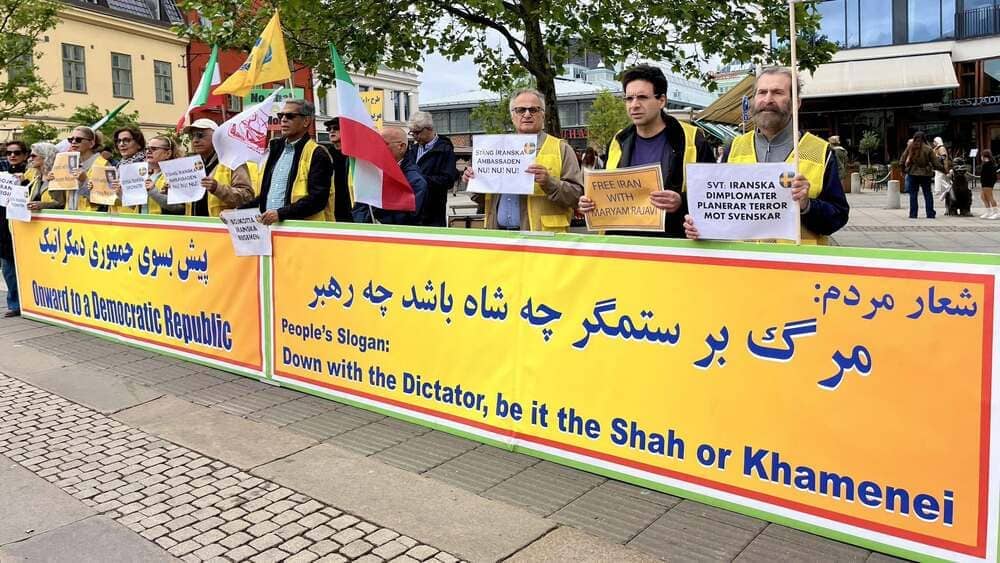 Gothenburg, Sweden — June 13, 2026 — Supporters of the NCRI held a rally to protest the execution of political prisoners in Iran