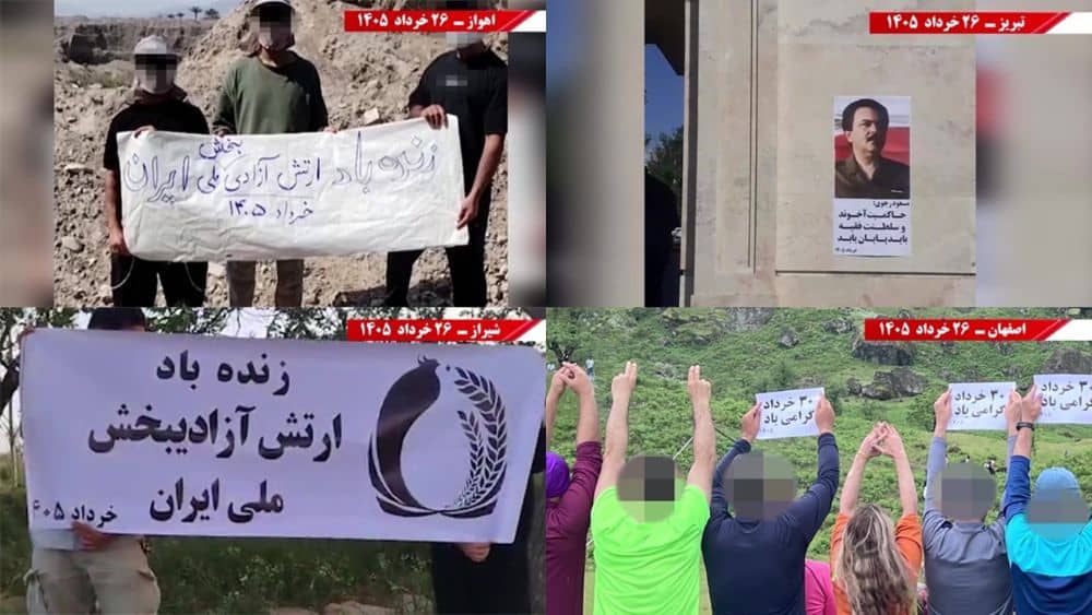 MEK Resistance Units mark the anniversary of June 20 with coordinated actions across cities throughout Iran— June 2026