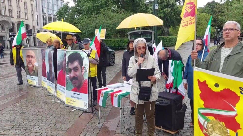Malmö, Sweden – June 13, 2026: Supporters of the NCRI held a rally to protest the execution of political prisoners in Iran