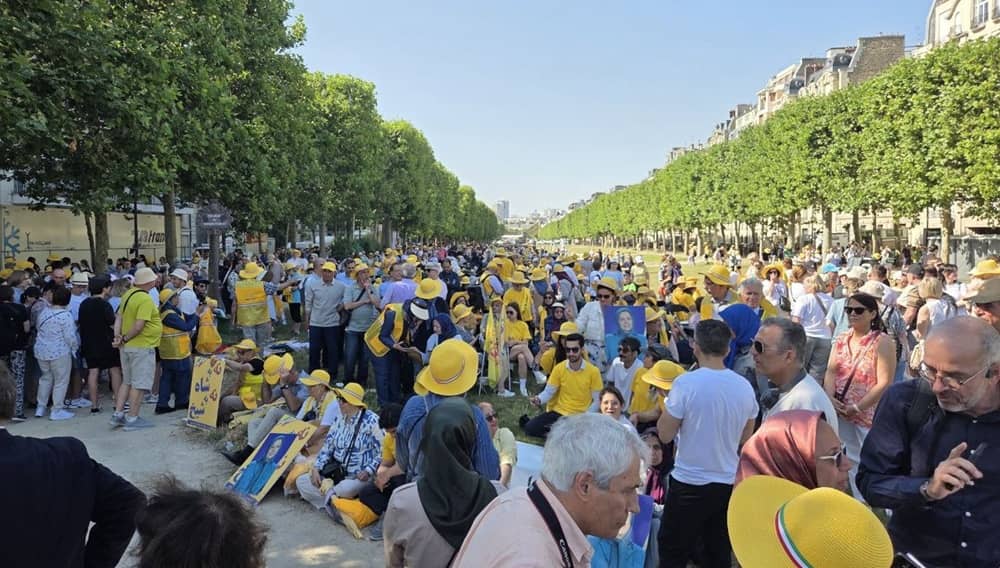 Thousands of NCRI supporters gathered in Paris despite a last-minute ban by the French authorities—June 20, 2026