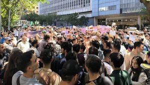 Tehran, June 2, 2026: Students rally in the capital to protest against recent changes to university entrance exam policies and academic grading systems