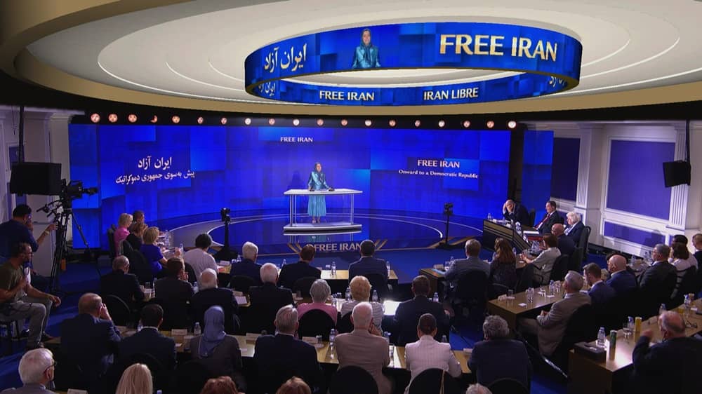 NCRI President-elect Mrs. Maryam Rajavi addresses the 2026 Free Iran World Summit on June 20, 2026