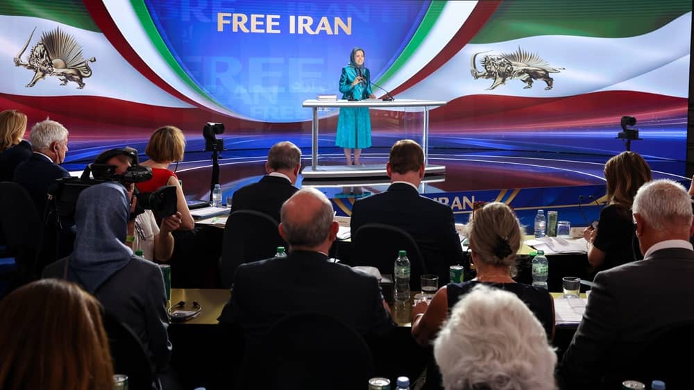 NCRI President-elect Mrs. Maryam Rajavi addresses the 2026 Free Iran World Summit Day 2 on June 21, 2026
