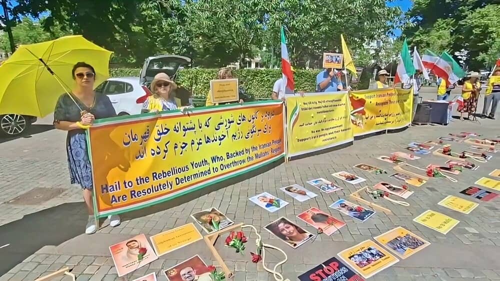 Malmö, Sweden – July 11, 2026: Supporters of the NCRI held a rally to protest the executions of political prisoners in Iran