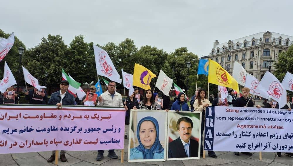 Following the UK government’s decision to designate the IRGC as a terrorist organization, NCRI supporters in Norway, held a rally in Oslo to welcome the move — July 18, 2026