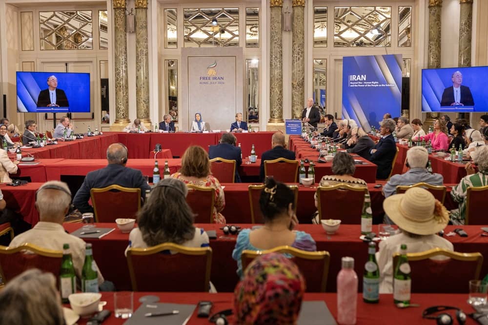 Joachim Ruecker, former President of the UN HRC, addresses an international conference in Rome on July 17, 2026